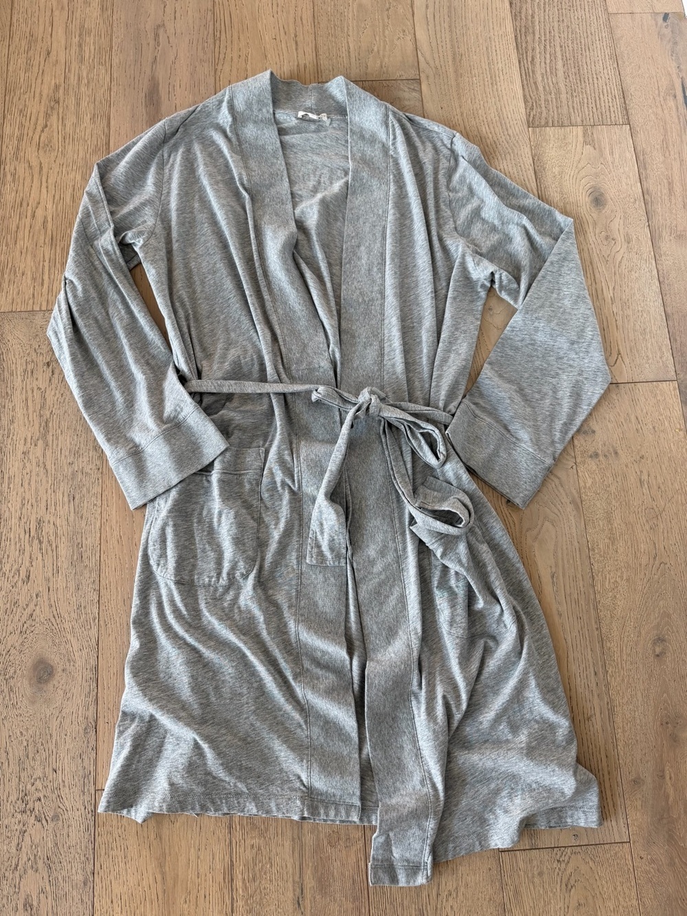 Skin Worldwide Grey Pima Cotton Robe Size 3 (Large) Lounge Sleepwear